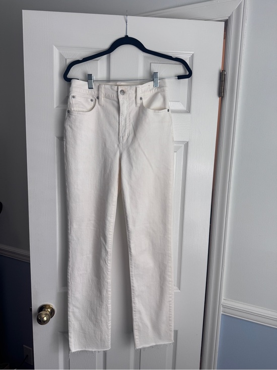 Madewell Denim - Madewell White Straight-Leg Jeans
